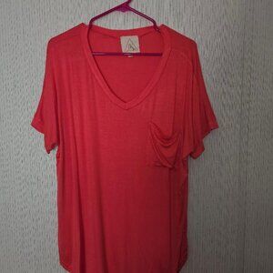 New JK XL Short Sleeve Pocket Tee Peach